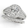 CERTIFIED 14KT WHITE GOLD 0.95 CTW J-K/VS-SI1 DIAMOND H