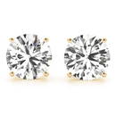 CERTIFIED 1.51 CTW ROUND F/VS1 DIAMOND SOLITAIRE EARRIN