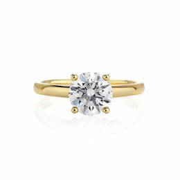 CERTIFIED 0.51 CTW F/I1 ROUND DIAMOND SOLITAIRE RING IN