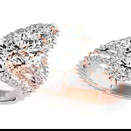 Certified 1.75 Ctw SI2/I1 Diamond 14K Rose Gold Engagem