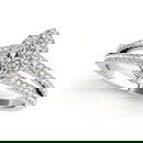 Certified 0.70 Ctw SI2/I1 Diamond 14K White Gold Annive