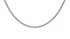 16.80 Ctw VS/SI1 Diamond 14K Rose Gold Necklace ALL DIA