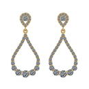 1.15 ctw VS/SI1Diamond 14K Yellow Gold Dangling EarRing