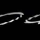 0.90 Ctw VS/SI1 Diamond 14K White Gold Half Bangle ALL