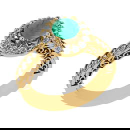 1.90 Ctw VS/SI1 Emerald and Diamond 14K Yellow Gold Eng
