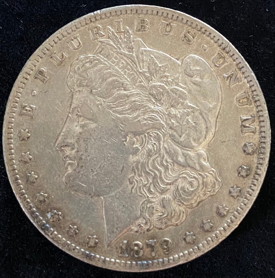 1879-CC Capped Die Morgan Silver Dollar TONED (1 of 2)