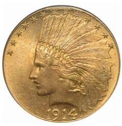 $10 Indian Head Gold Bank Roll of 5 QTY BU (1 of 2)