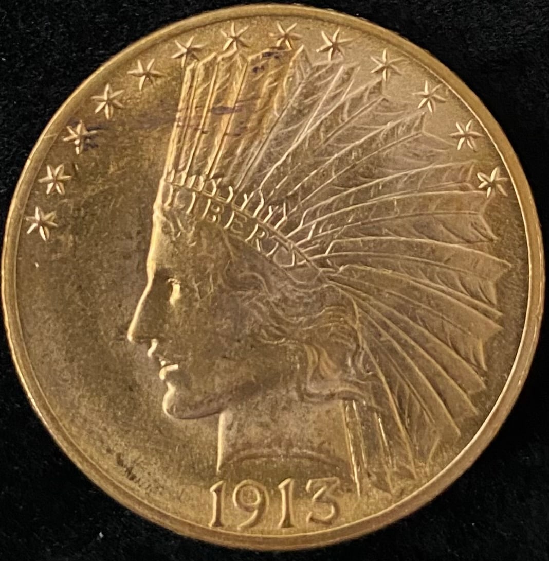 1913 $10 Indian Head Gold Coin (1 of 2)
