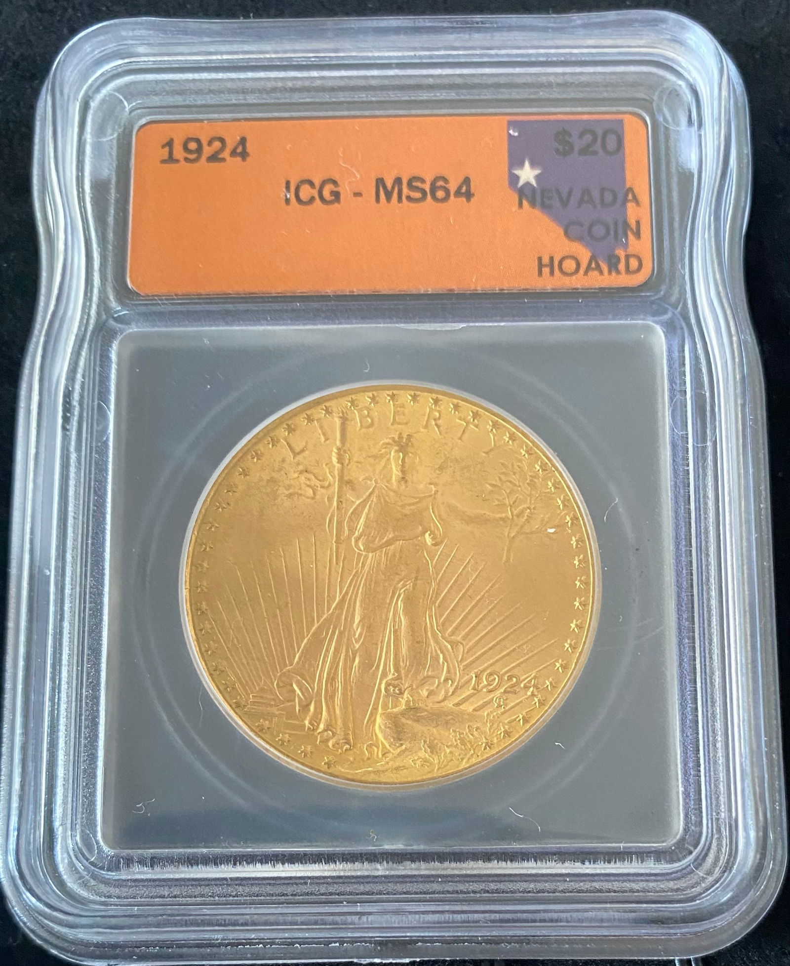 1924 $20 St. Gaudens Gold ICG MS64 (1 of 2)