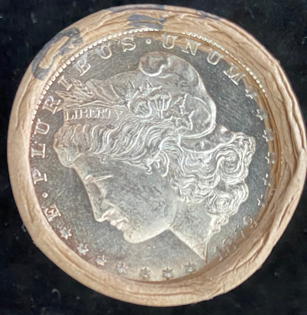 GEM BU $10 Morgan Silver Dollar 1879 & CC Ends (1 of 2)