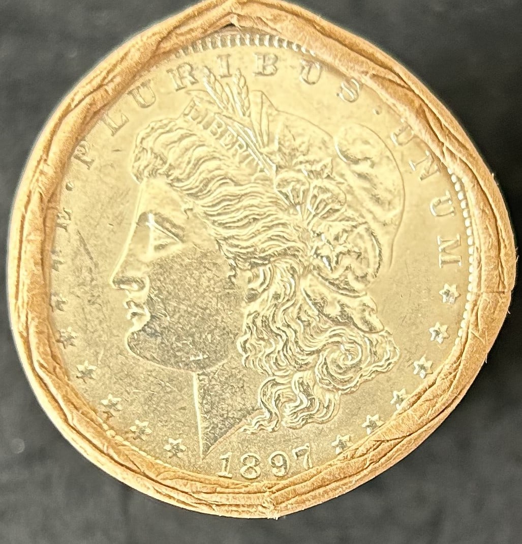 GEM BU $20 Morgan Silver Dollar 1897 & O Ends (1 of 2)