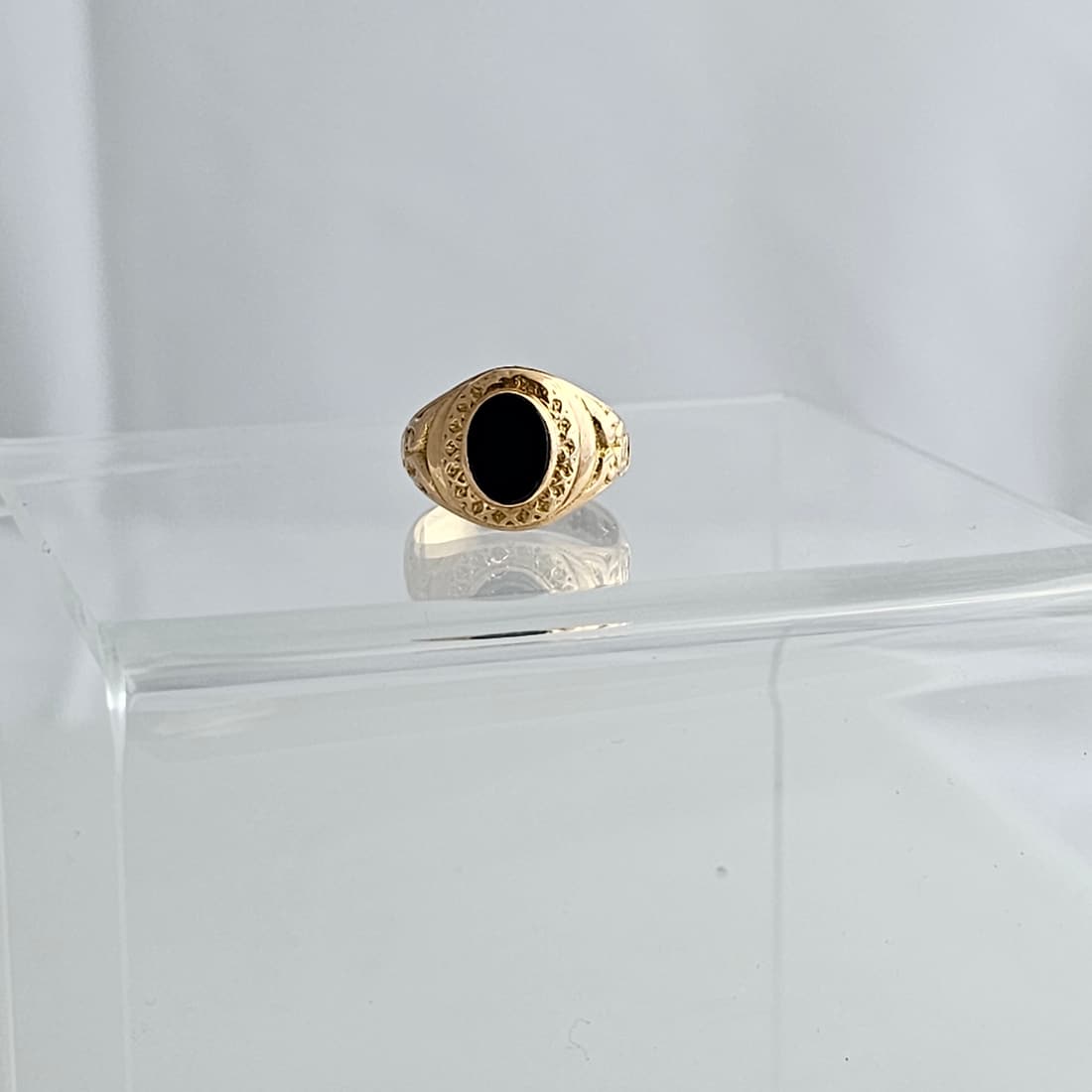14k Yellow Gold, Onyx Ring (1 of 6)