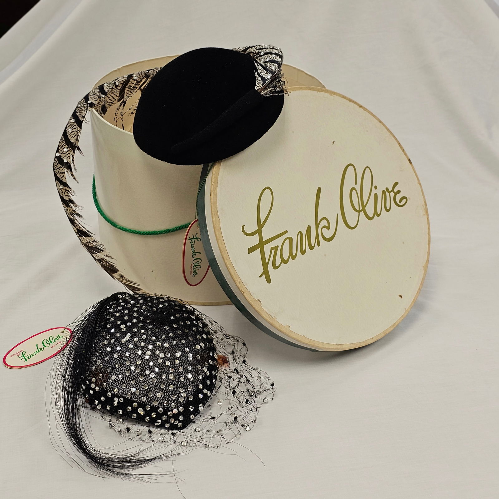 Group of Two Frank Olive Hats with Original Box (1 of 11)