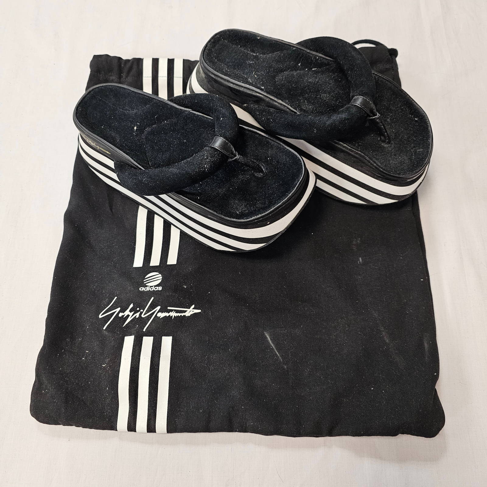 Yohji Yamamoto X Addidas Platform Geta Style Slippers Auction