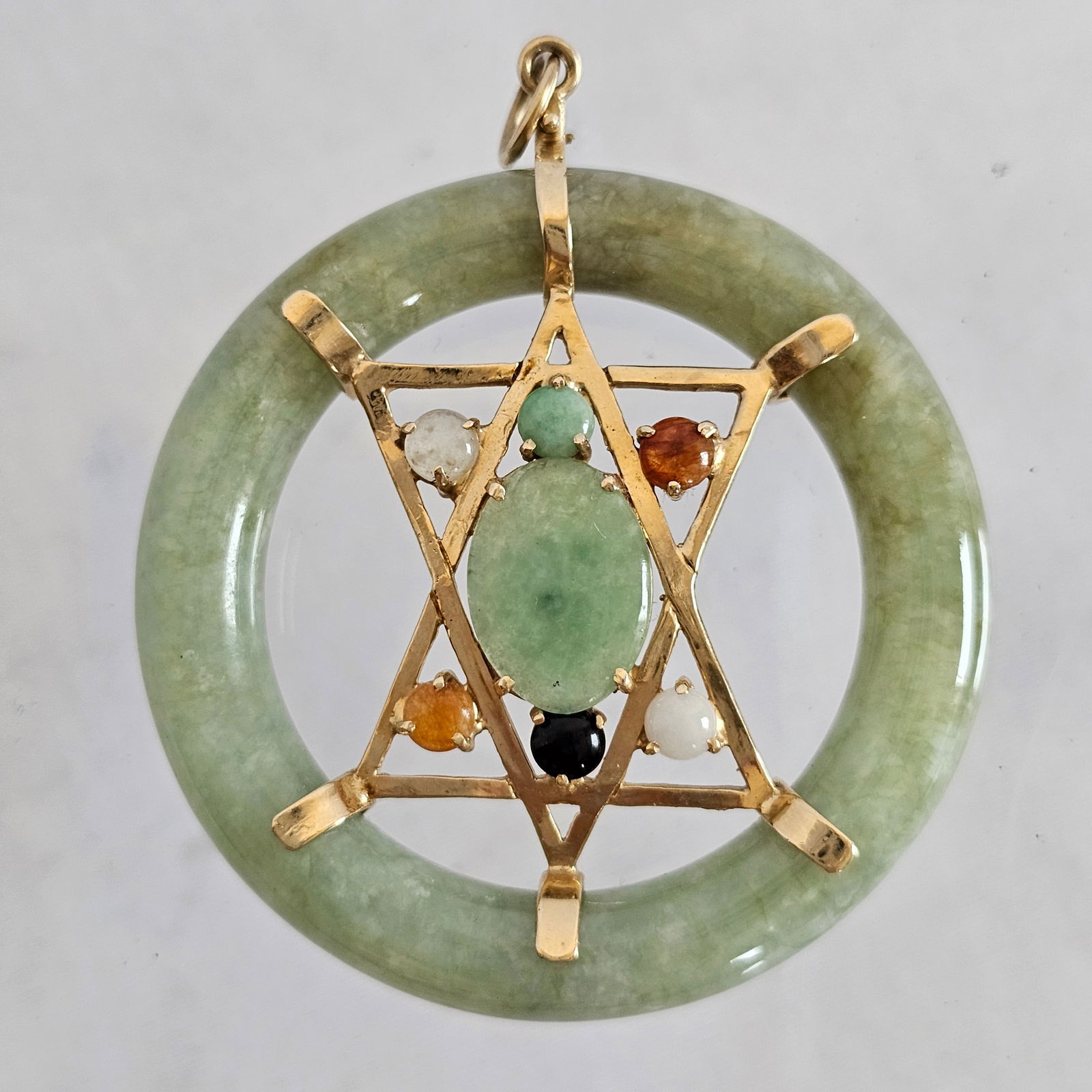Jade, 14k Yellow Gold Pendant (1 of 9)