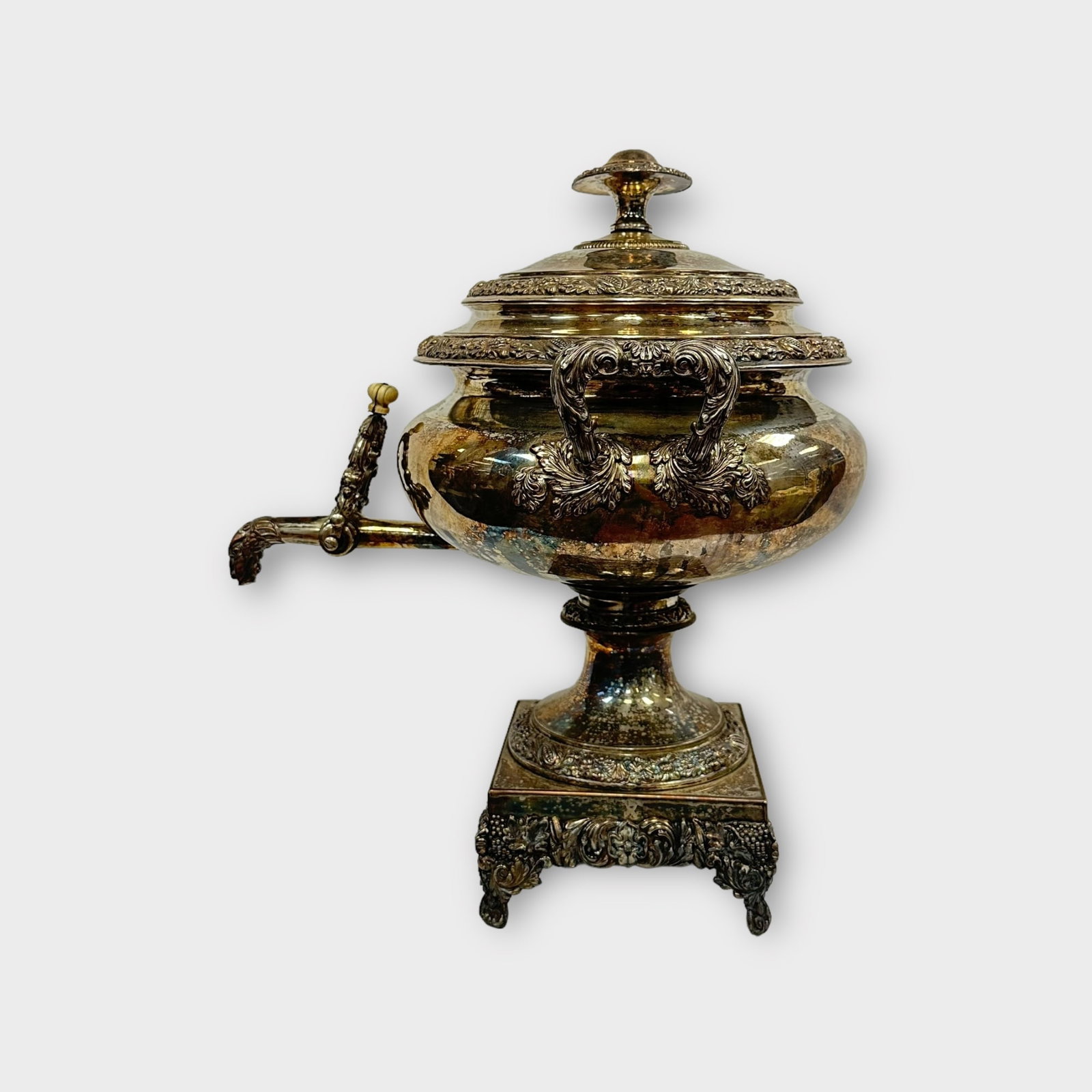 Ornate Silverplate Russian Samovar (1 of 6)