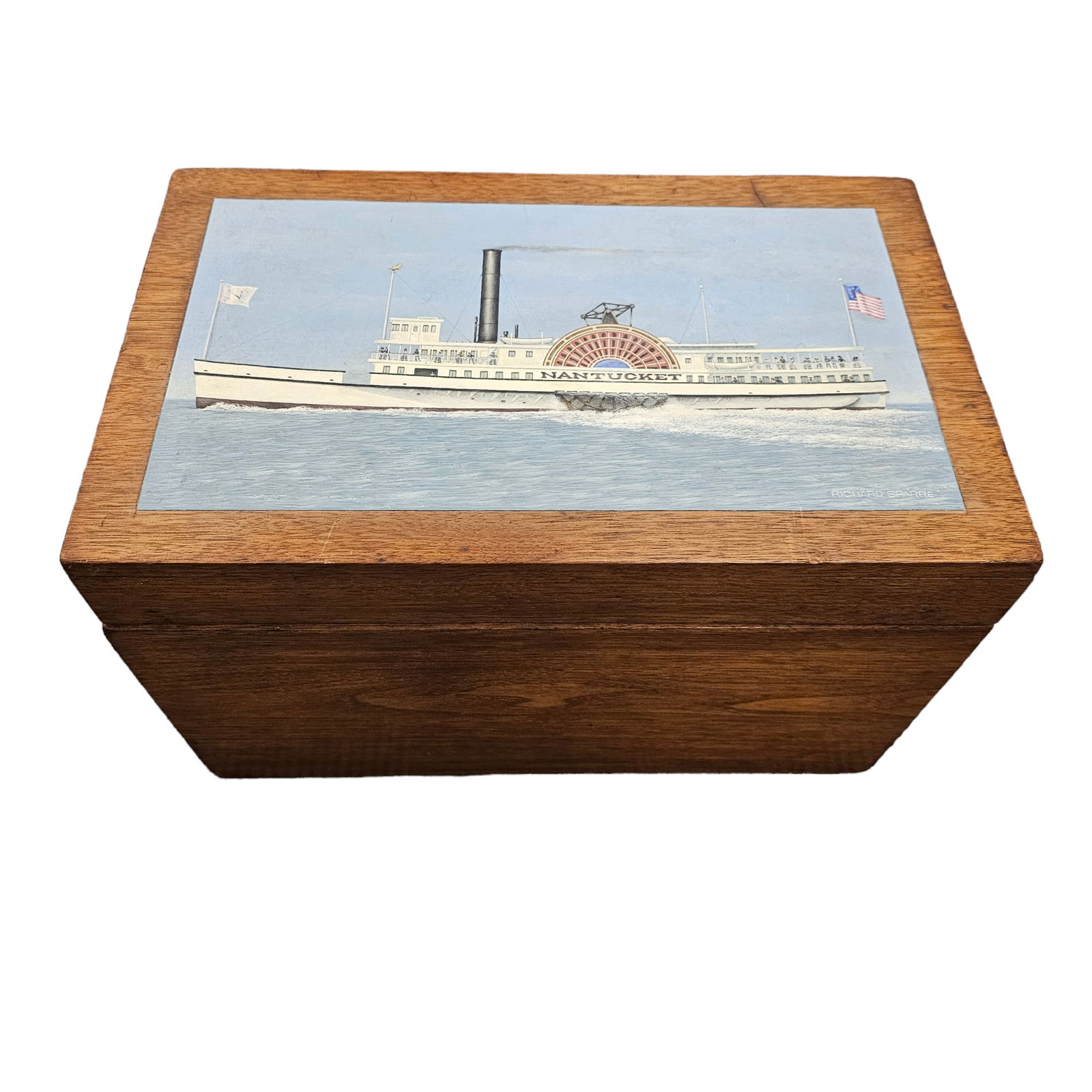 Richard Sparre (American, 1936-2008) "Nantucket" Acrylic on Box (1 of 8)