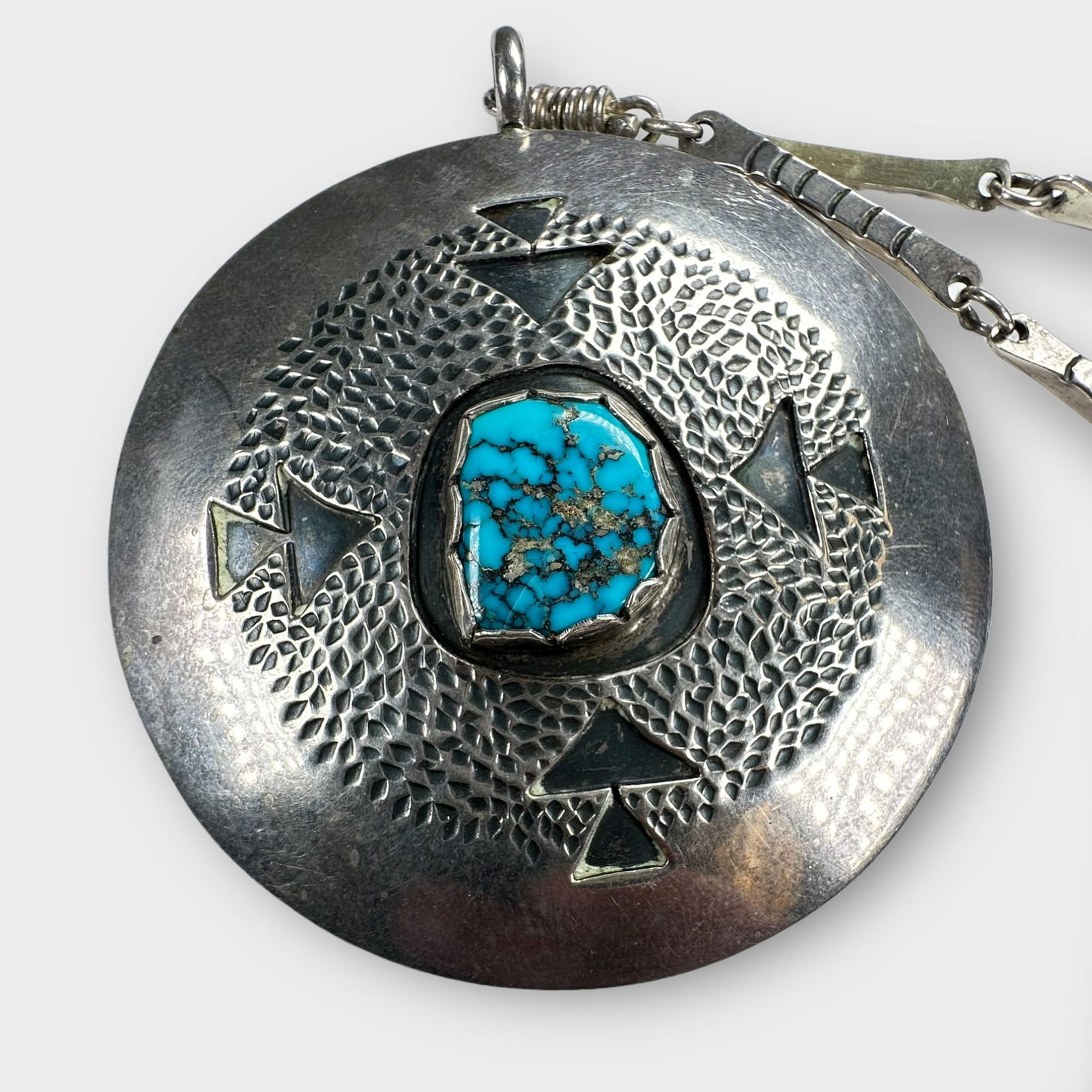 Hopi Turquoise, Sterling Silver Necklace (1 of 6)