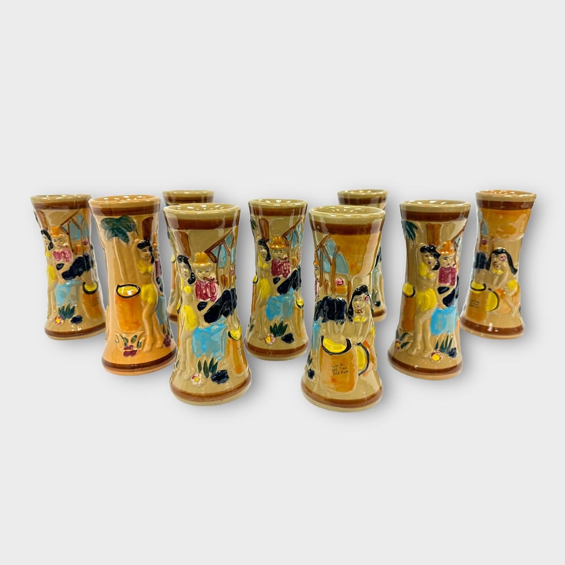Group of 9 Trader Vic's Tiki Glasses (1 of 7)