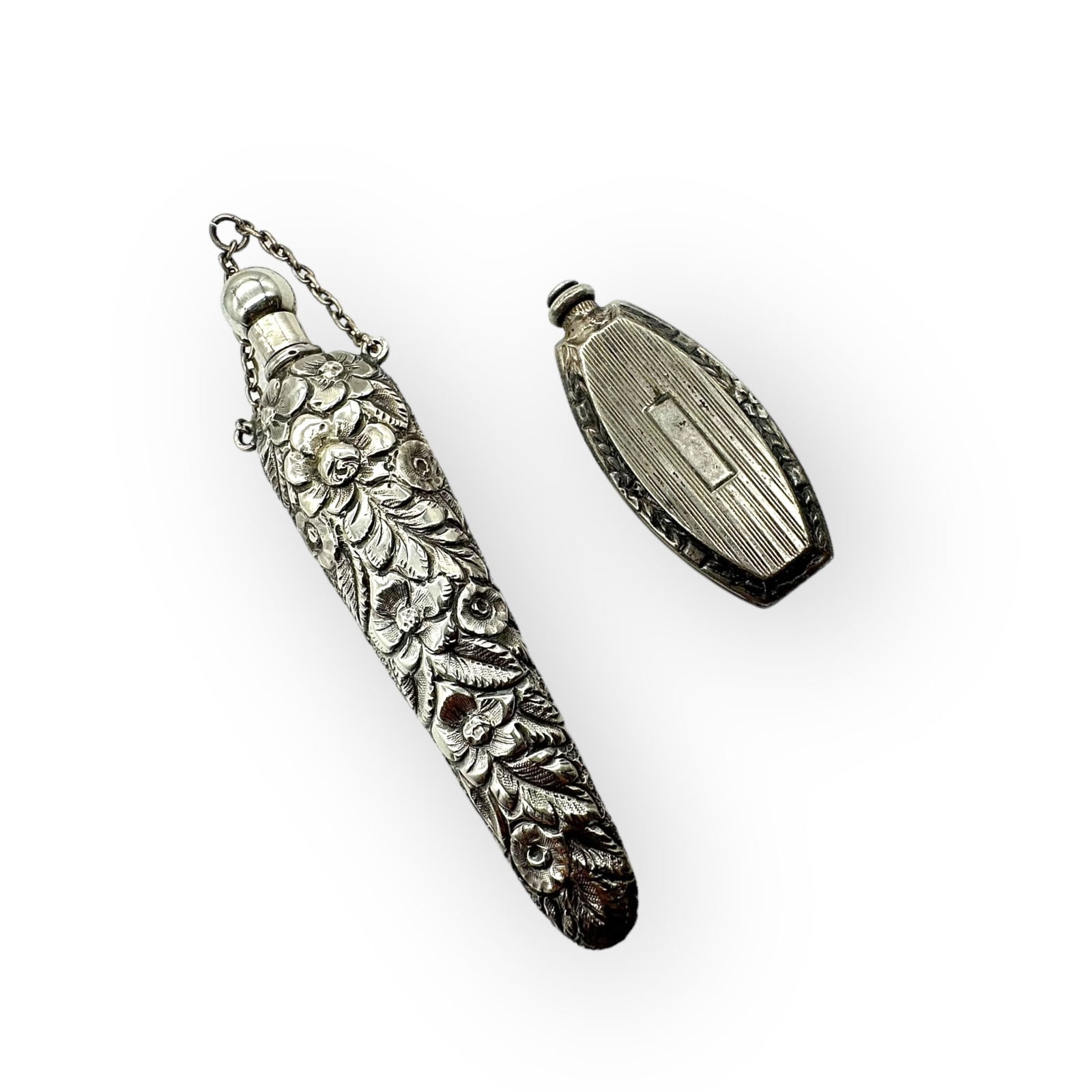 Collection of Two Vintage Sterling Silver Perfume Bottles (1 of 5)