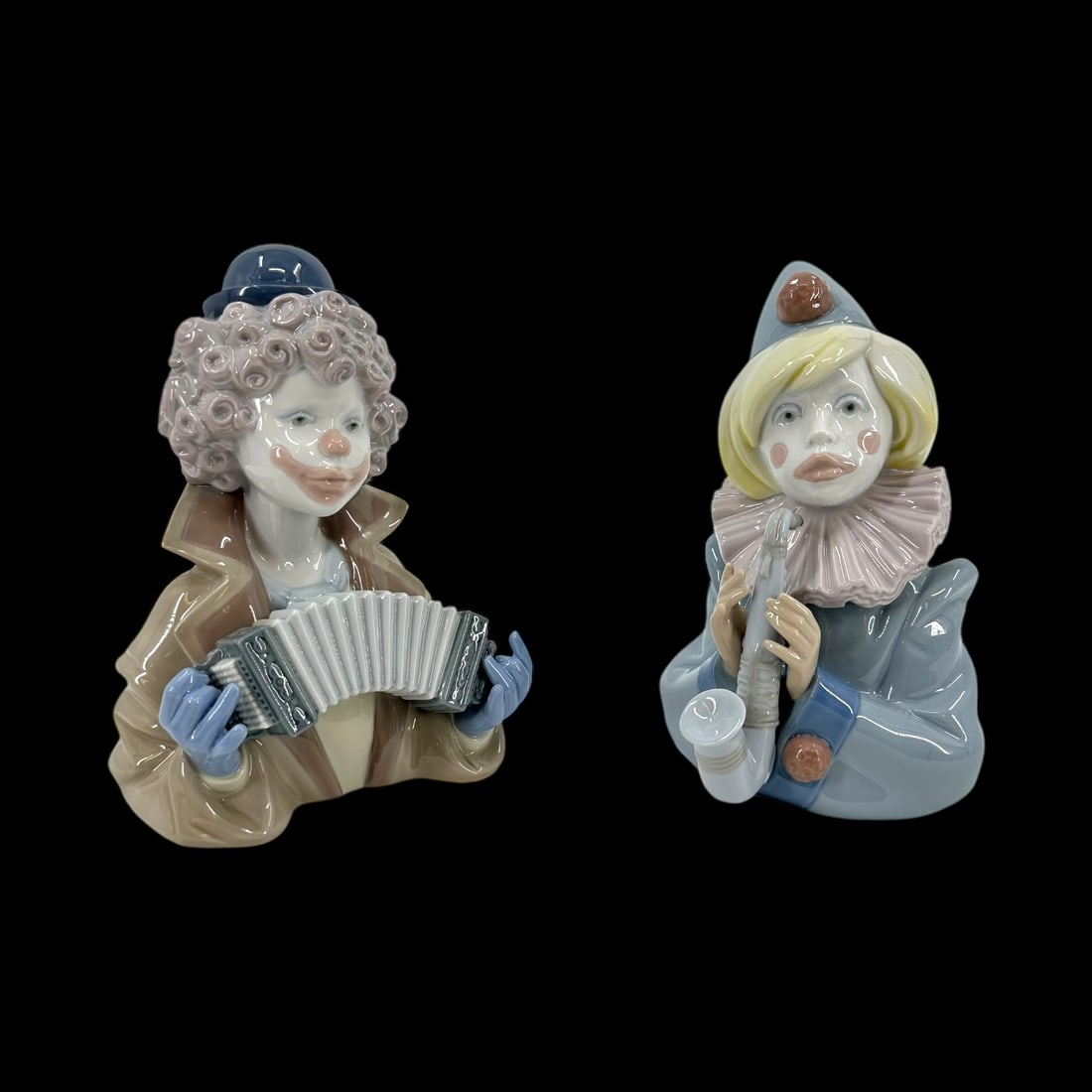 Group of 2 Lladro Spanish Porcelain Clown Bust Group (1 of 9)