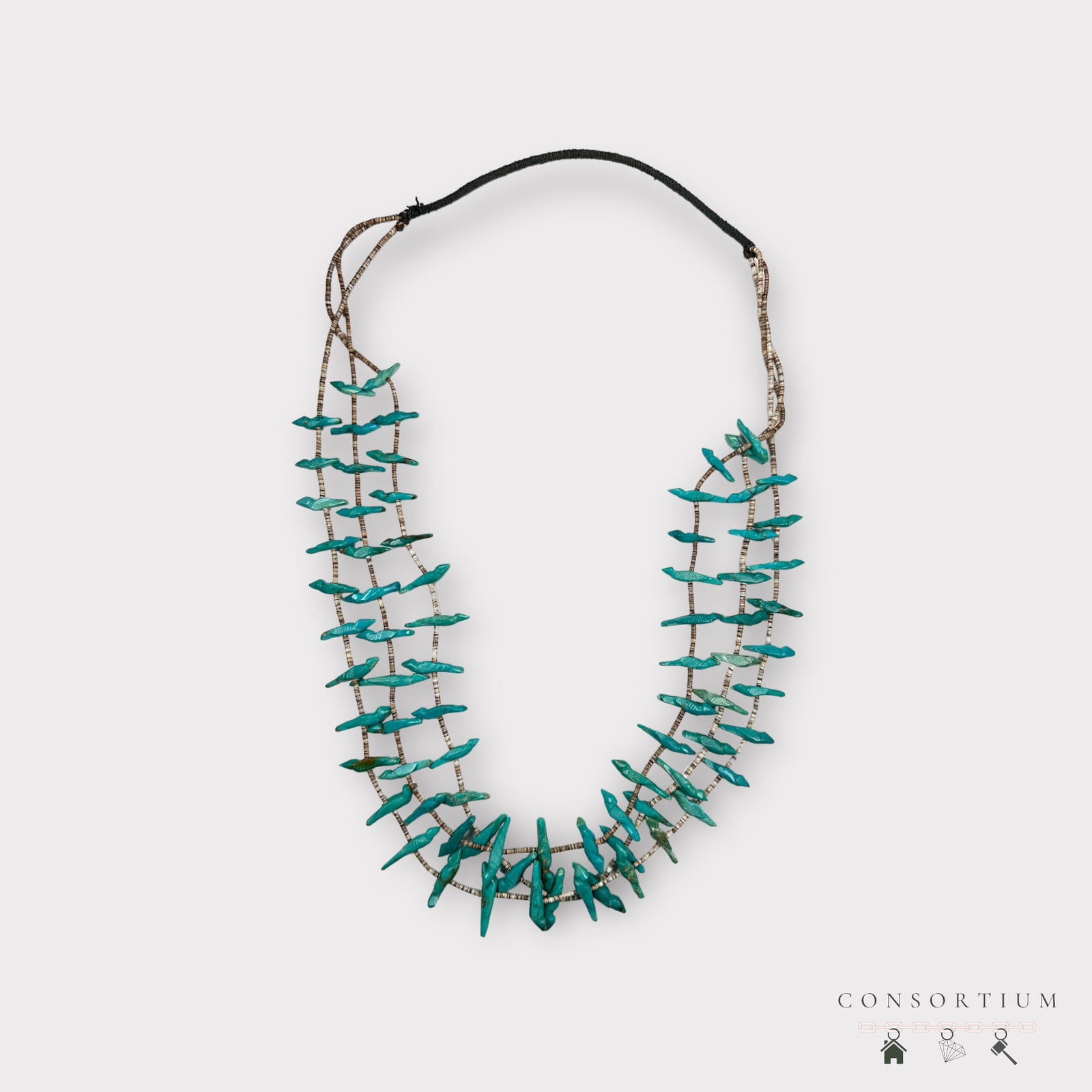 Zuni Turquoise Fetish Necklace (1 of 3)