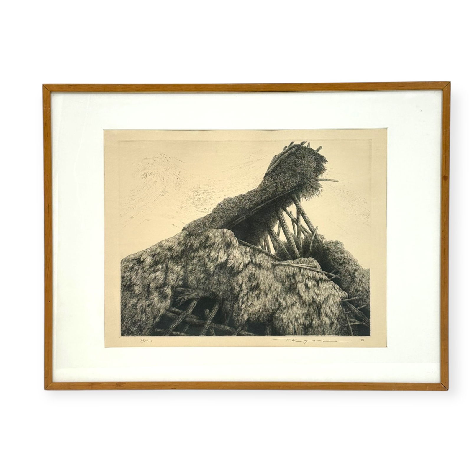 Tanaka Ryohei (Japanese, 1933-2019) “The Wind?? Etching (1 of 6)