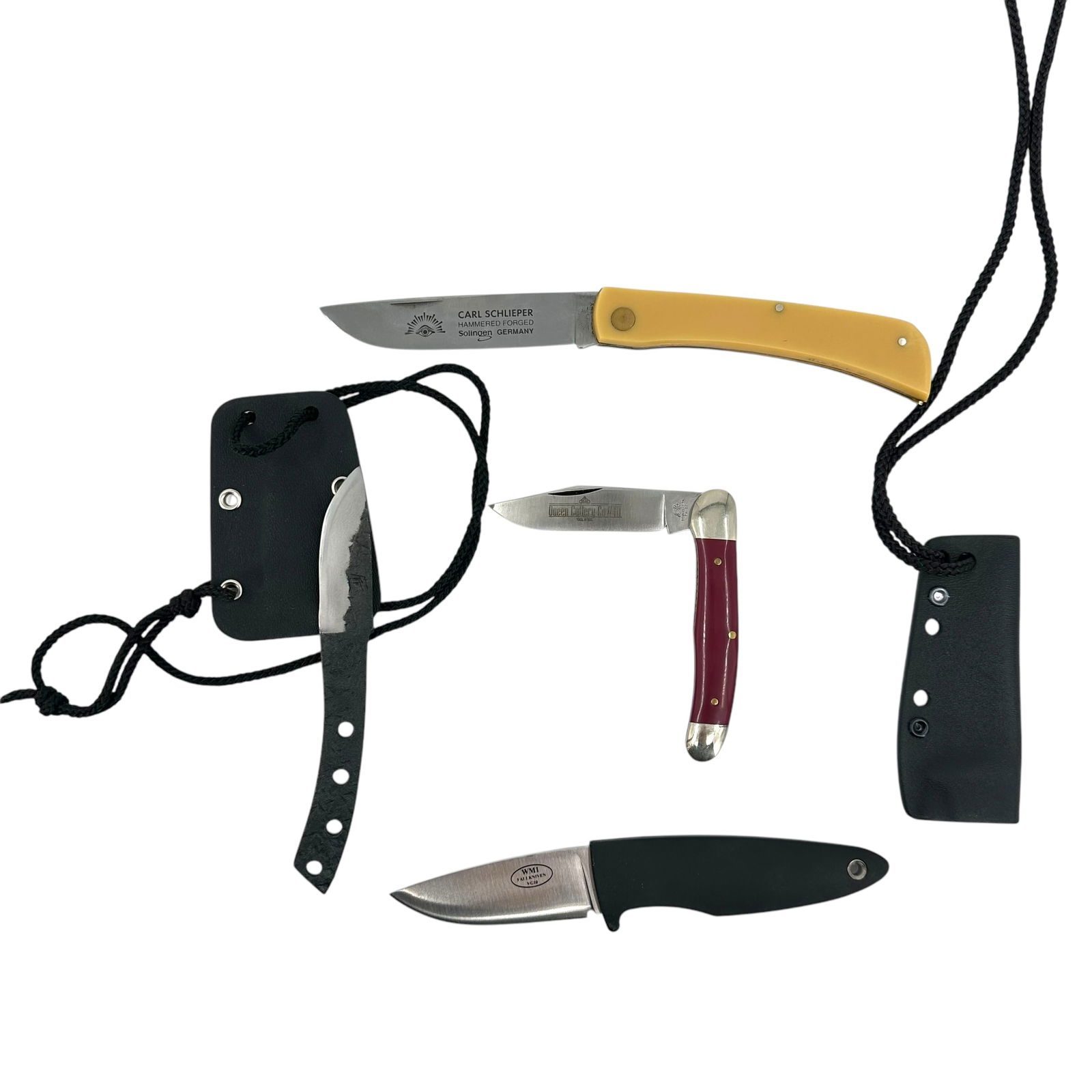 Group of 4 Pocketknives and Blades, Including Fallkniven and Solingen (1 of 3)