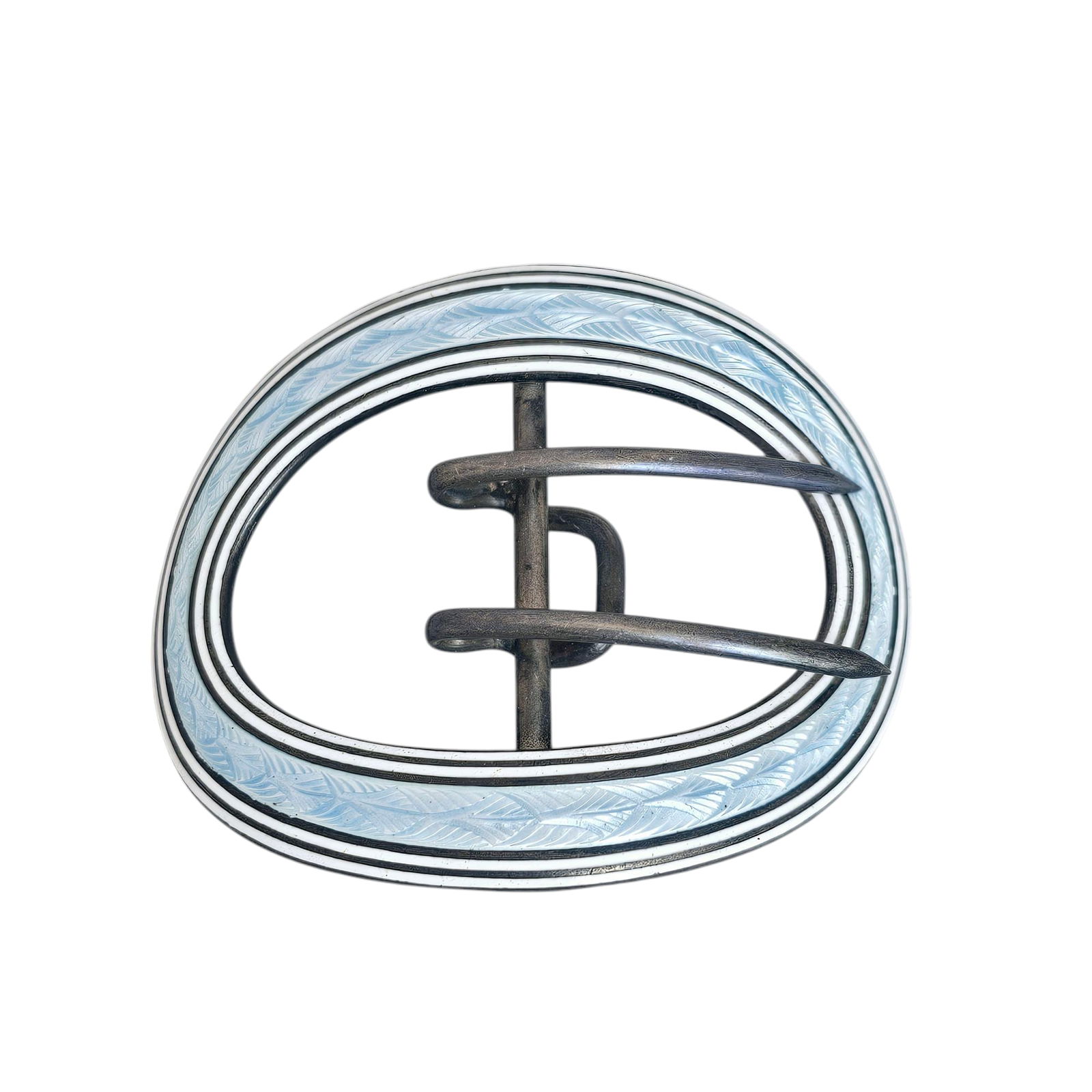 Enamel, Sterling Silver Buckle, Kerr (1 of 4)