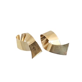 Pair of 14k Yellow Gold Earrings, Alan Revere