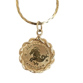 14k Yellow Gold "Capricorn" Necklace