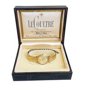 Gent's 14k, Stainless Steel "Disco Volante" LeCoultre Wristwatch with Box