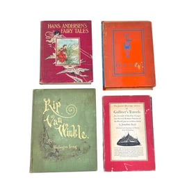 Group of Antique & Vintage Story Books Includes Hans Andersen