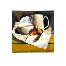 Diana Watson (Australian, 1940-) 2003 "Figs Aladino Suite 1X" Still Life Painting