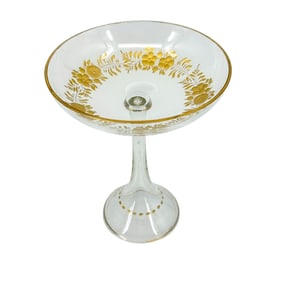 Large Gilt Enamel Moser Tazza or Compote