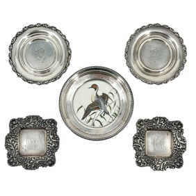 (Lot of 5) Sterling Silver Small Trays