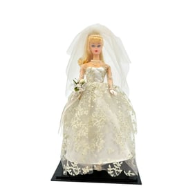 Vintage Wedding Day Barbie in Acrylic Display Case