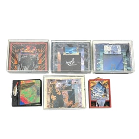 (Lot of 6) California School Contemporary Mixed Media Collages