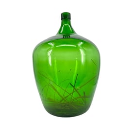 Vintage Large Green Glass Vessel