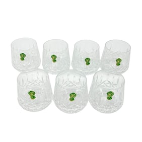 (Lot of 7) Waterford Lismore Roly Poly Rocks Glasses