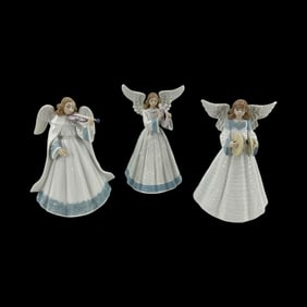 Group of 3 Lladro Spanish Porcelain Christmas Figurines