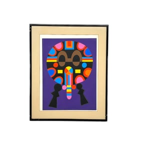 Jorge Perez Castano (Cuban, 1932-2009) Abstract Serigraph Print, 33/150
