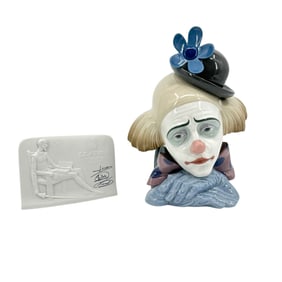 Clown Head Lladro & Lladro Plaque