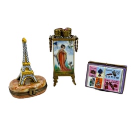 Limoges Group Includes Neoclassical with Perfume Vessels