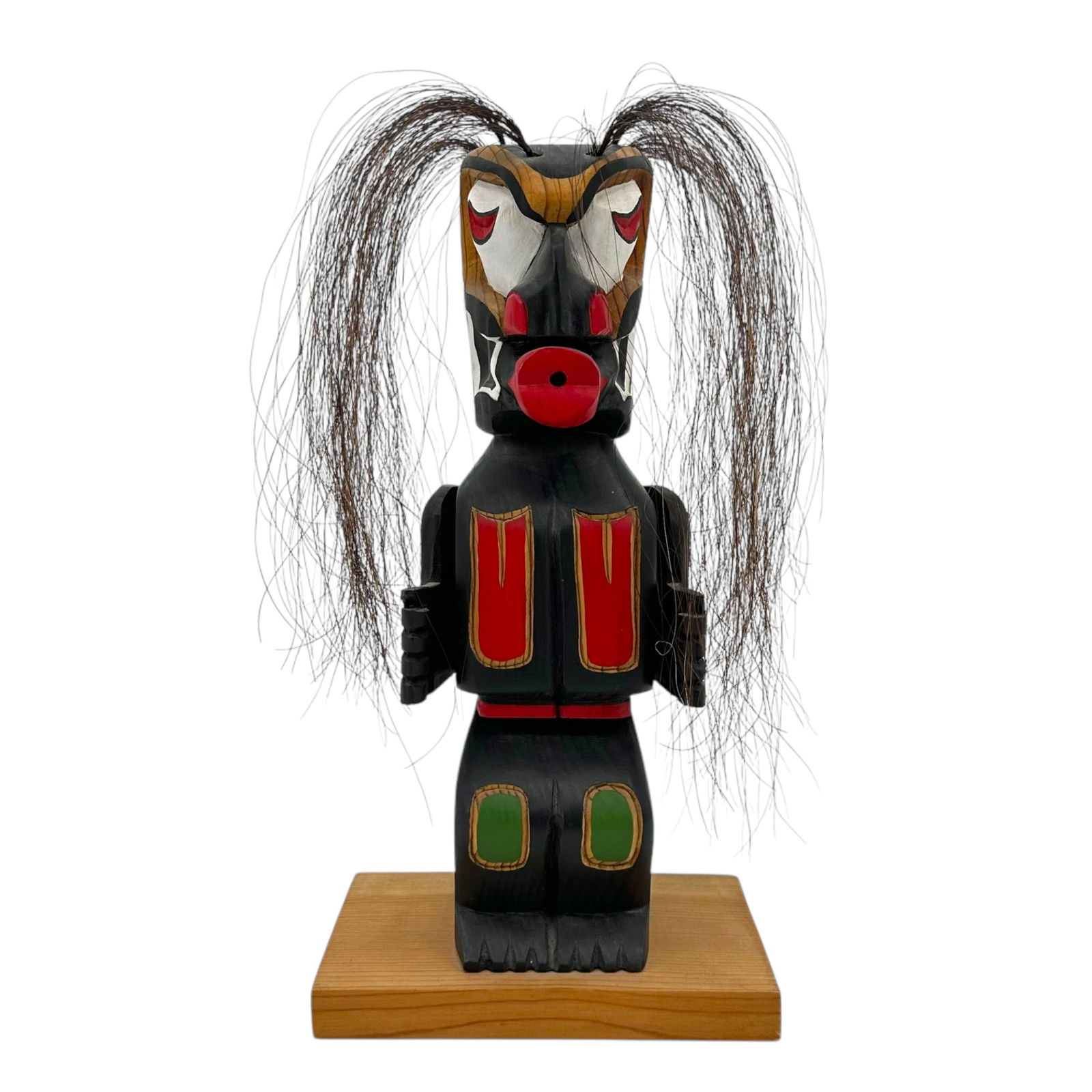 Lewis Joseph (Quatsino Nation, 20th Century) Pacific Northwest Carved Wood "Wild Woman of the Woods" (1 of 5)