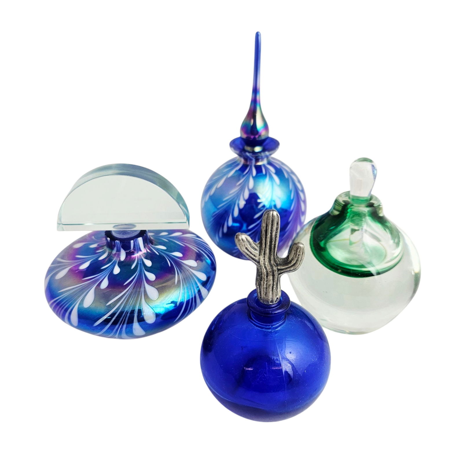 (Lot of 4) 20th Century Glass Perfume Bottles (1 of 6)