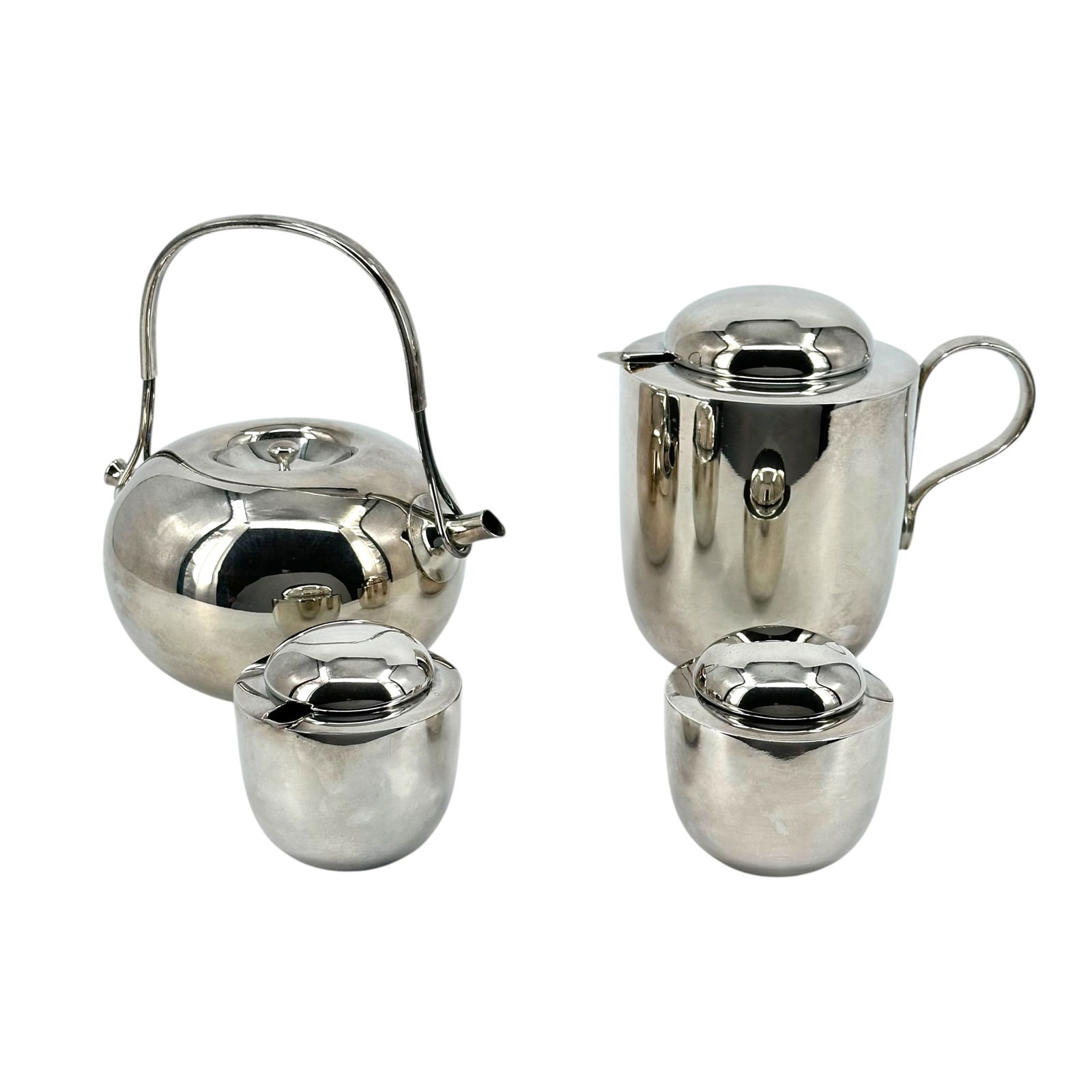 Vivianna Torun Bulow-Hube (Swedish, 1927-2004)  for Dansk, 1965 4-piece tea service (1 of 6)