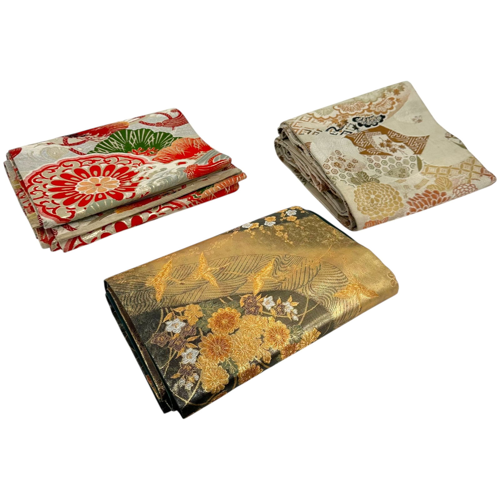 (Lot of 3) Japanese Obi Kimono Belts (1 of 10)
