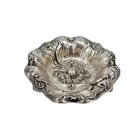 Wallace Sterling Silver Art Nouveau Style Floral Finger Bowl