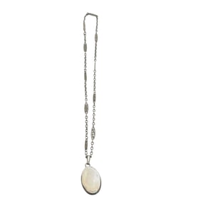 Antique Opal, Sterling Silver Necklace